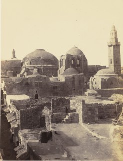 Church of the Holy Sepulchre & Christian Street; John Cramb, Scottish, active 1850s - 1860s, Glasgow, Scotland; 1860; Albumen