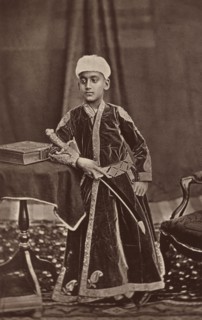The Nizam of Hyderabad; Bourne & Shepherd, English, founded 1863, London, England; 1877; Woodburytype; 19 x 12 cm