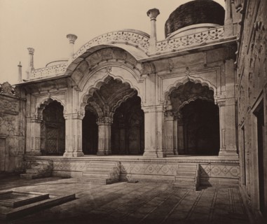 The Motee Musjid in the Palace; Samuel Bourne, English, 1834 - 1912, London, England; 1877; Woodburytype; 14.5 x 17.2 cm