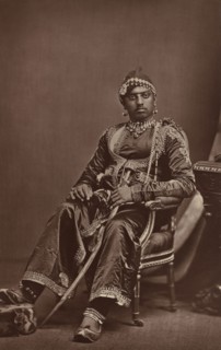 H.H. The Maharana of Udaipur; Bourne & Shepherd, English, founded 1863, London, England; 1877; Woodburytype; 19 x 12.1 cm