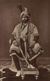 H.H. The Maharaja of Jammu and Kashmir, G.C.S.I; Bourne & Shepherd, English, founded 1863, London, England; 1877; Woodburytype