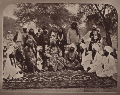 The Khan of Khelat - Chiefs and Ministers; John Burke, British, active 1860s - 1870s, London, England; 1877; Woodburytype