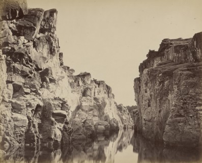 The Marble Rocks, Jubbulpore; Jubbulpore, India; about 1863 - 1874; Albumen silver print