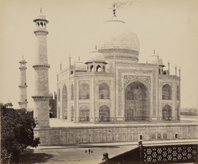 The Taj from the South, Agra; Samuel Bourne, English, 1834 - 1912, Agra, India; 1865 - 1866; Albumen silver print