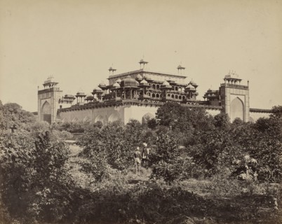 Mausoleum of Akbar, Secundra, near Agra; Samuel Bourne, English, 1834 - 1912, Sikandra, India; 1866; Albumen silver print