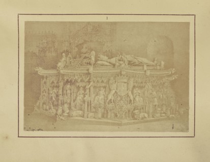 Marble Tomb of King Don Juan II in the Chartreuse of Miraflores near Burgos; Nikolaas Henneman British, 1813 - 1893, London