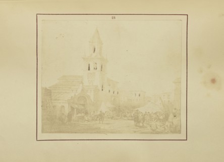 View of the Church of All Saints and the Feria at Seville; Nikolaas Henneman, British, 1813 - 1893, London, England; 1847