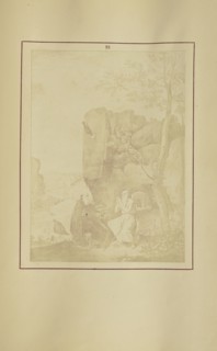 St. Paul the First Hermit, and St. Anthony the Abbot; Nikolaas Henneman, British, 1813 - 1893, London, England; 1847; Salted
