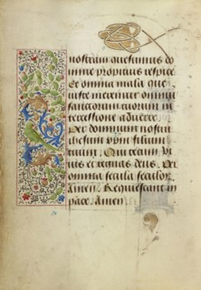 Decorated Text Page; Nicolas Spierinc, Flemish, active 1455 - 1499, Ghent, written, Belgium; 1469; Tempera colors, gold leaf