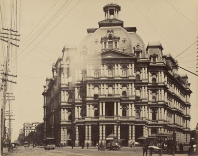 New York, Post Office; New York, United States; 1860s - 1880s; Albumen silver print