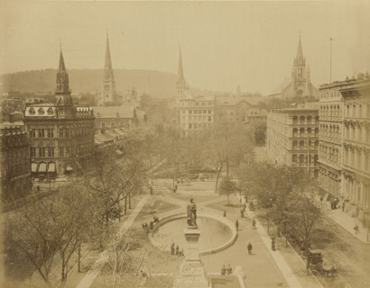 Montreal, Place Victoria; Montreal, Quebec, Canada; 1860s - 1880s; Albumen silver print