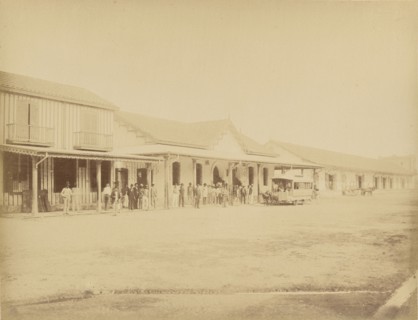 Mexico. Station of Vera-Cruz, Mexican Railroad; Abel Briquet, French, 1833 - ?, Veracruz, Mexico; 1860s - 1880s; Albumen silver