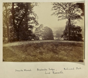 From the Mound. Pembroke Lodge. Richmond Park. Lord Russell's; Ronald Ruthven Leslie-Melville, Scottish,1835 - 1906, London
