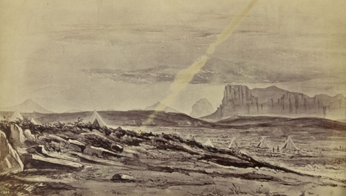 Mai Wahirj Camp, one march from Adigerat; about 1867 - 1868; Albumen silver print