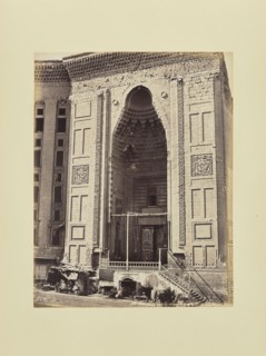 Caire, Porte de la mosquée Sultan Hassan; Félix Bonfils, French, 1831 - 1885, 1870s; Albumen silver print
