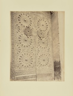 Mosquée Moayed - La porte; Félix Bonfils, French, 1831 - 1885, 1870s; Albumen silver print