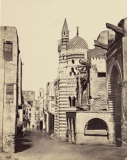 Street view in Cairo; Francis Frith, English, 1822 - 1898, Cairo, Egypt; 1858; Albumen silver print
