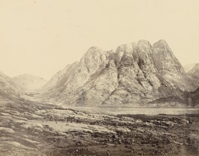 Mount Horeb, Sinai; Francis Frith, English, 1822 - 1898, Sinai; 1858; Albumen silver print