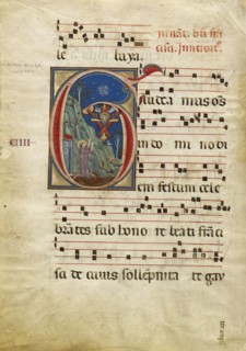 Initial G: The Stigmatization of Saint Francis; Attributed to Rinaldo da Siena, Italian, active 1270s, Siena, Italy; about 1275