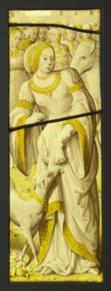 A Fragment from The Triumph of Chastity over Love; South Netherlandish; Antwerp, ?, Belgium; about 1525–1530; Colorless glass