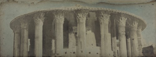 The Temple of Vesta, Rome; Joseph-Philibert Girault de Prangey, French, 1804 - 1892, 1842; Daguerreotype
