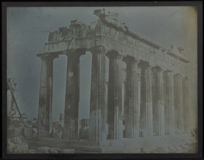 Facade and North Colonnade of the Parthenon on the Acropolis, Athens; Joseph-Philibert Girault de Prangey, French, 1804 - 1892
