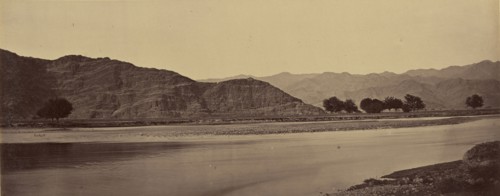 River scene; John Burke, British, active 1860s - 1870s, Afghanistan; 1878 - 1879; Albumen silver print