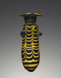 Alabastron; Workshop in the Mediterranean, perhaps Italy; 4th - 1st century B.C; Glass; 5.5 cm, 2 3,16 in