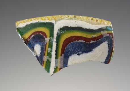 Cast Fragment; Workshop in the Eastern Mediterranean, Eastern Mediterranean; 2nd century B.C. - 1st century A.D; Glass; 2.5 cm