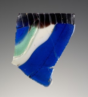 Cast Fragment; Workshop in the Eastern Mediterranean, Eastern Mediterranean; 2nd century B.C. - 1st century A.D; Glass; 2.5 cm