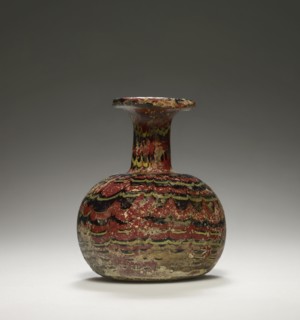 Flask; Workshop in the Eastern Mediterranean, Eastern Mediterranean; perhaps 4th - 5th century; Glass; 8.3 cm 3 1,4 in