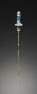 Ear Plug or Kohl Applicator; Egypt; 1365 - 1347 B.C; Glass, bronze; 14.7 cm, 5 13,16 in