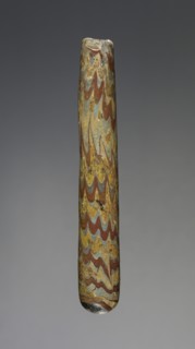 Balsamarium; area of Ardebil, perhaps Azerbaijan; perhaps mid-1st millennium B.C; Glass; 9.4 × 1.4 cm, 3 11,16 × 9,16 in