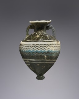 Amphoriskos; Eastern Mediterranean; 6th - 4th century B.C; Glass; 6 cm, 2 3,8 in
