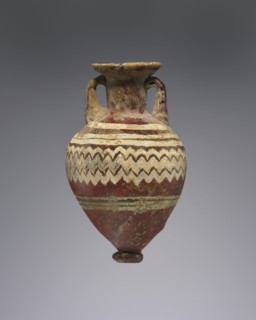 Amphoriskos; Eastern Mediterranean; 6th - 4th century B.C; Glass; 7.3 cm, 2 7,8 in