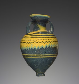 Amphoriskos; Eastern Mediterranean; 6th - 4th century B.C; Glass; 7.1 cm, 2 13,16 in