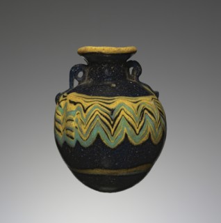 Aryballos; Eastern Mediterranean; 6th - 4th century B.C; Glass; 6 cm, 2 3,8 in