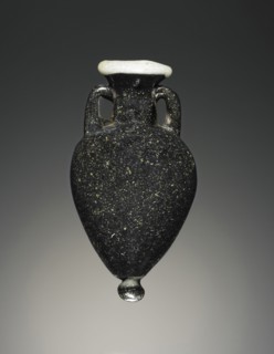 Amphoriskos; Eastern Mediterranean; 6th - 4th century B.C; Glass; 7.5 cm, 2 15,16 in