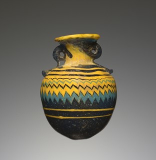 Aryballos; Eastern Mediterranean; 6th - 4th century B.C; Glass; 6 cm, 2 3,8 in