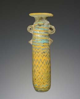 Alabastron; Eastern Mediterranean; 6th - 4th century B.C; Glass; 10.4 cm, 4 1,8 in