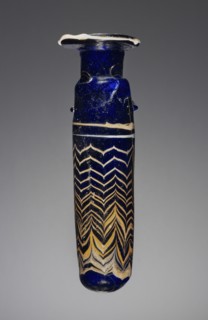 Alabastron; Eastern Mediterranean; 4th - 3rd century B.C; Glass; 18.4 cm, 7 1,4 in