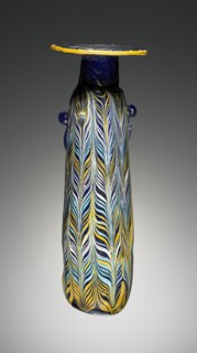 Alabastron; Eastern Mediterranean; 4th - 3rd century B.C; Glass; 16.5 cm, 6 1,2 in