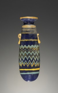 Alabastron; Eastern Mediterranean; 6th - 3rd century B.C; Glass; 6.7 cm, 2 5,8 in