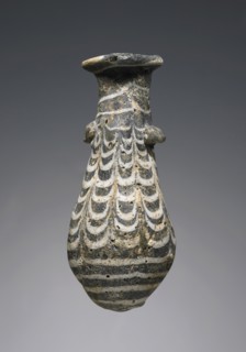 Alabastron; Eastern Mediterranean; 2nd - 1st century B.C; Glass; 7.9 cm, 3 1,8 in
