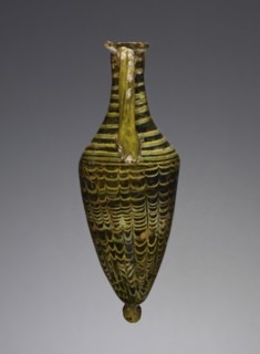 Amphoriskos; Eastern Mediterranean; 3rd - 1st century B.C; Glass; 11.4 cm, 4 1,2 in