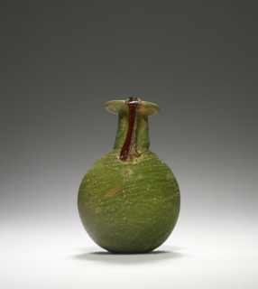 Two-Handled Flask; Eastern Mediterranean or Italy; 1st century; Glass; 7.8 cm, 3 1,16 in
