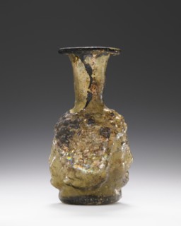 Double Head Flask; Eastern Mediterranean; about 2nd century; Glass; 9.4 cm, 3 11,16 in