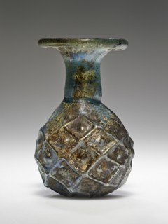 Sprinkler Flask; Eastern Mediterranean; 3rd - 4th century; Glass; 7.3 cm, 2 7,8 in