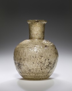 Flask; Eastern Mediterranean; perhaps 4th - 5th century; Glass; 11 cm, 4 5,16 in