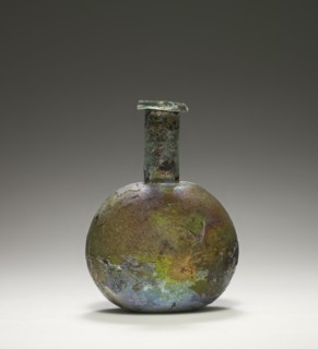 Ointment Flask; Eastern Mediterranean; 1st century; Glass; 8 x 5.7 cm, 3 1,8 x 2 1,4 in